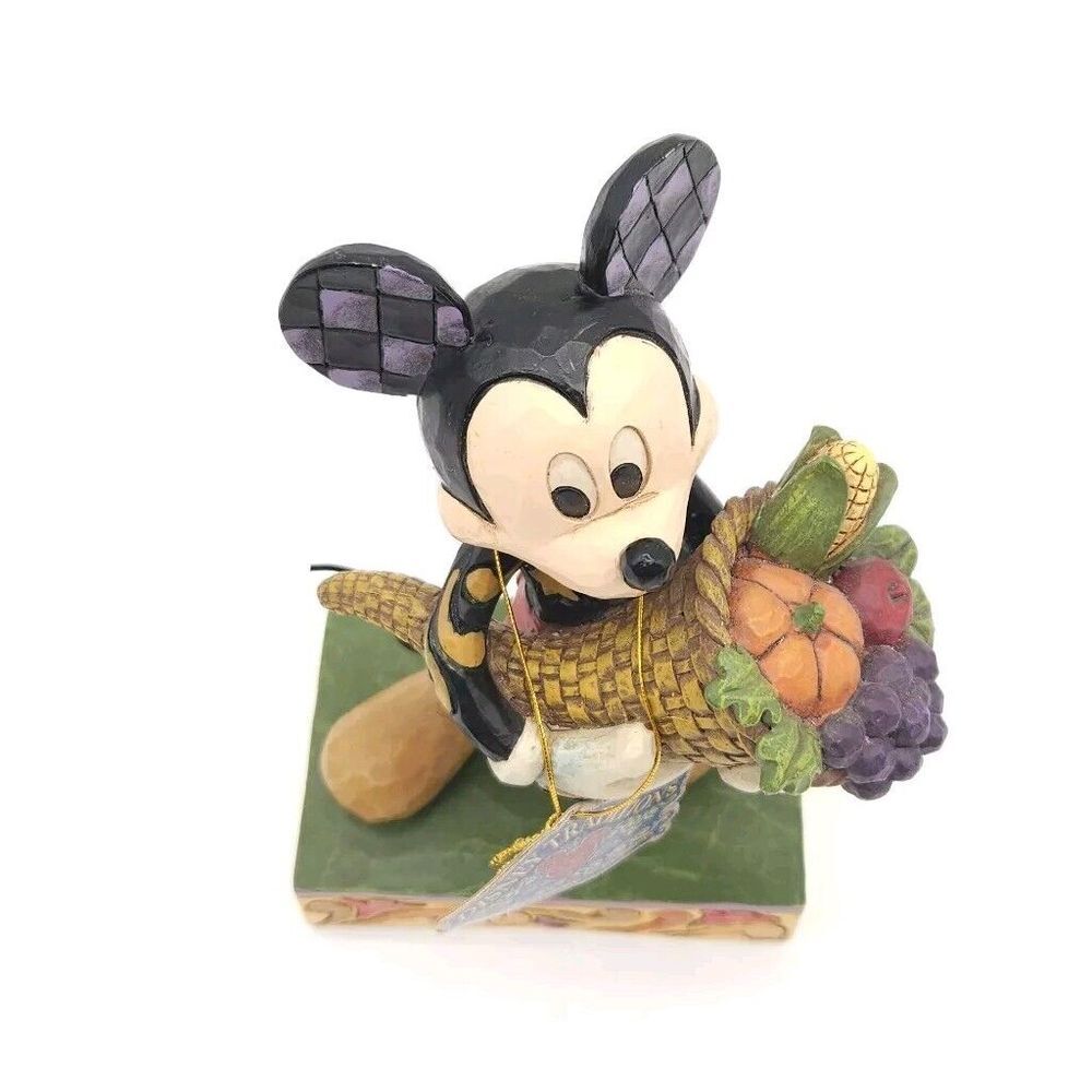 Disney Showcase Jim Shore Enesco Mickey Mouse Bountiful Blessings 4046029 Autumn - Picture 2 of 6